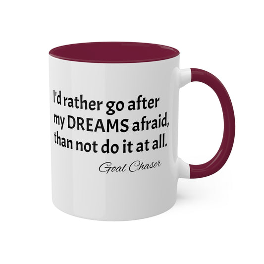 Goal Chaser Colorful Mugs, 11oz