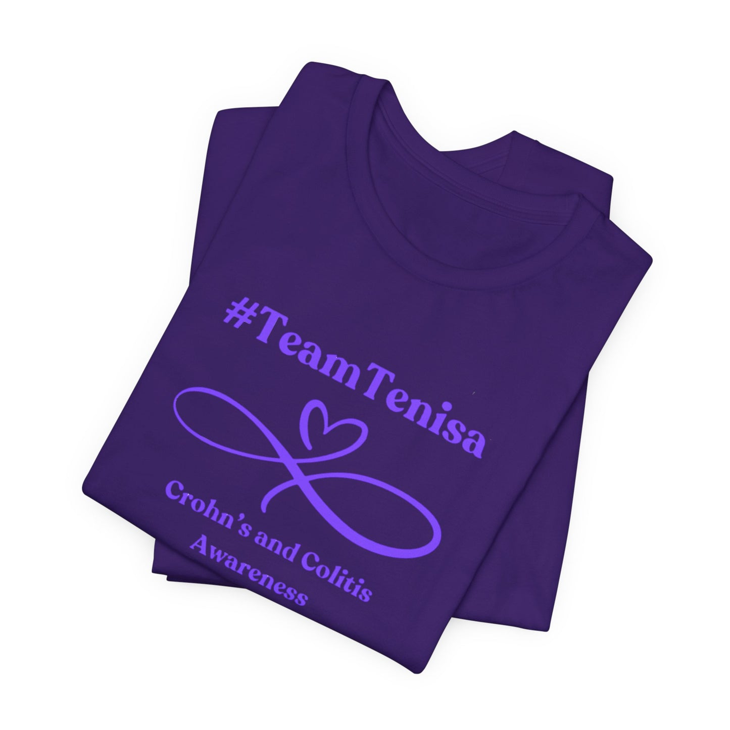 #TeamTenisa Crohn's and Colitis Awareness Unisex Jersey Short Sleeve Tee