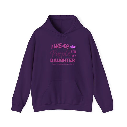 I Wear Purple for My Daughter Hoodie – Awareness and Support Sweatshirt