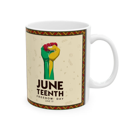 Juneteeth Ceramic Mug, (11oz, 15oz)