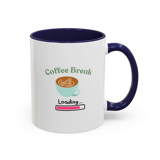 Coffee Break Loading Accent Coffee Mug (11, 15oz)