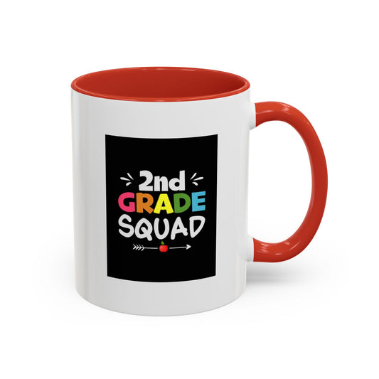 2nd Grade Squad Accent Coffee Mug (11, 15oz)