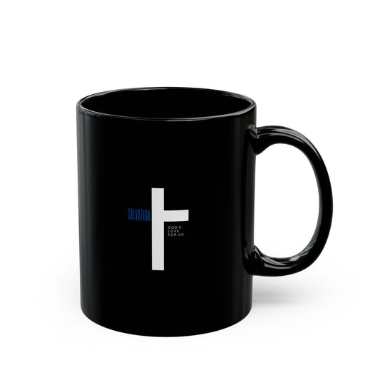 Salvation/ Cross Black Mug (11oz, 15oz)