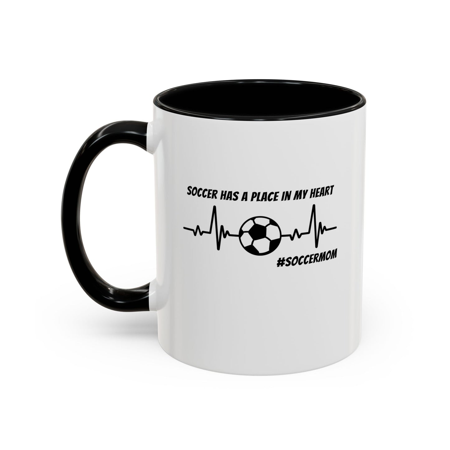 #SoccerMom  Accent Coffee Mug (11, 15oz)