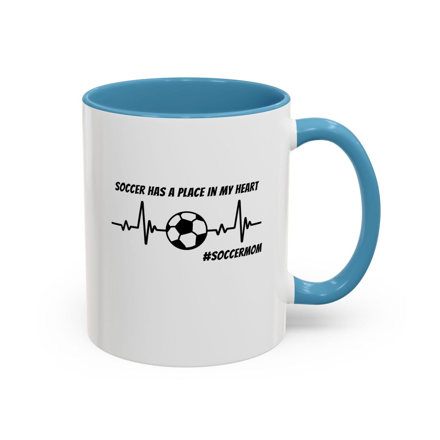 #SoccerMom  Accent Coffee Mug (11, 15oz)