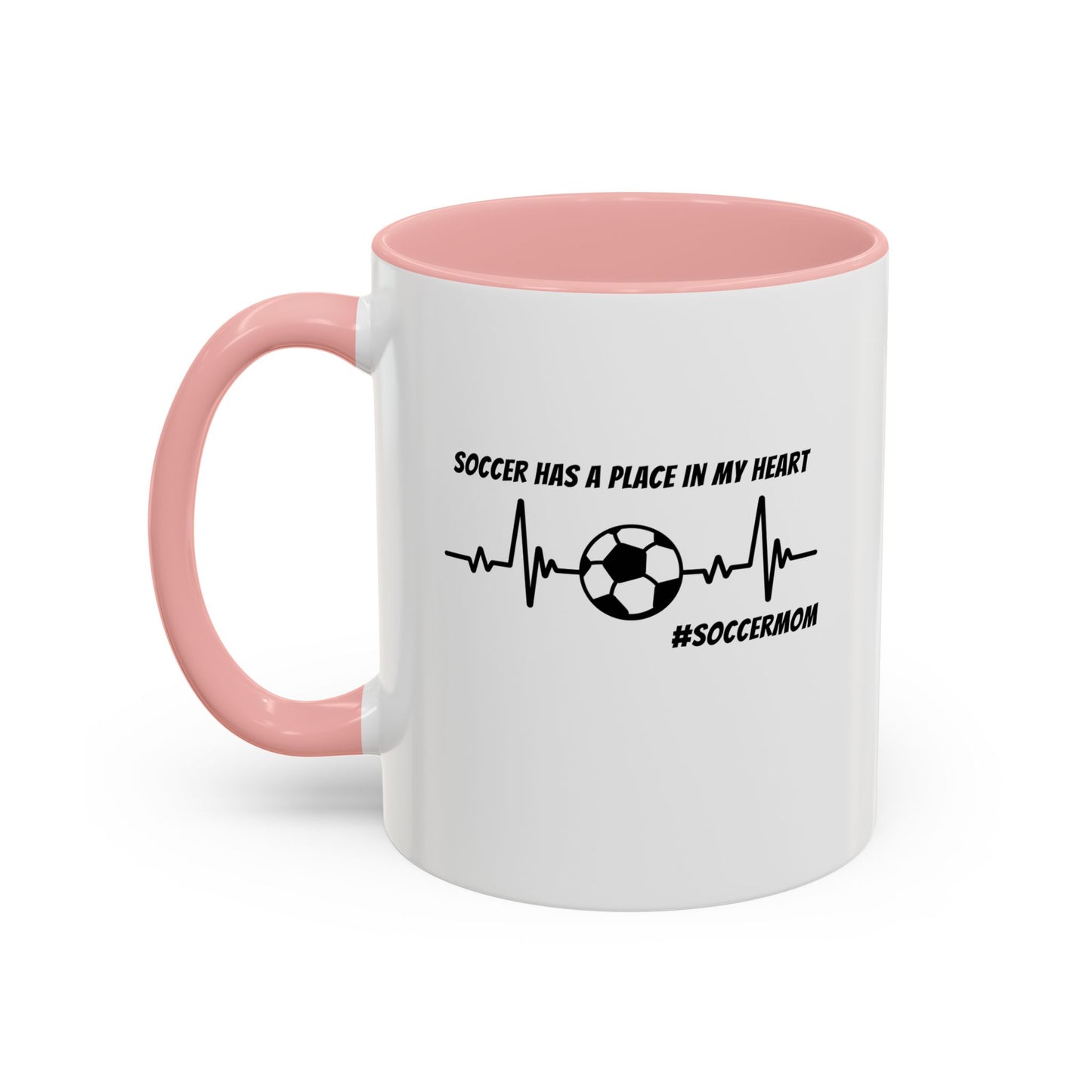 #SoccerMom  Accent Coffee Mug (11, 15oz)