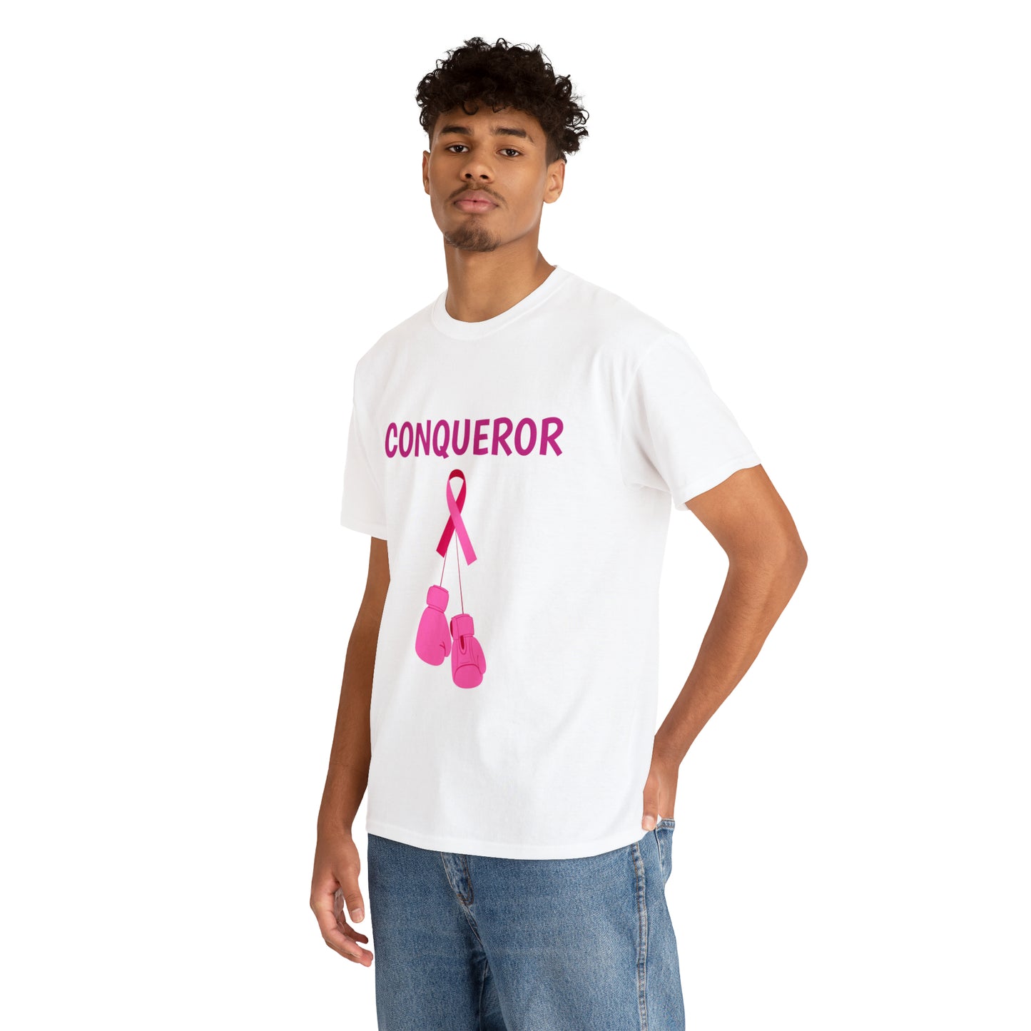 BREAST CANCER CONQUERER Cotton Tee (Copy)