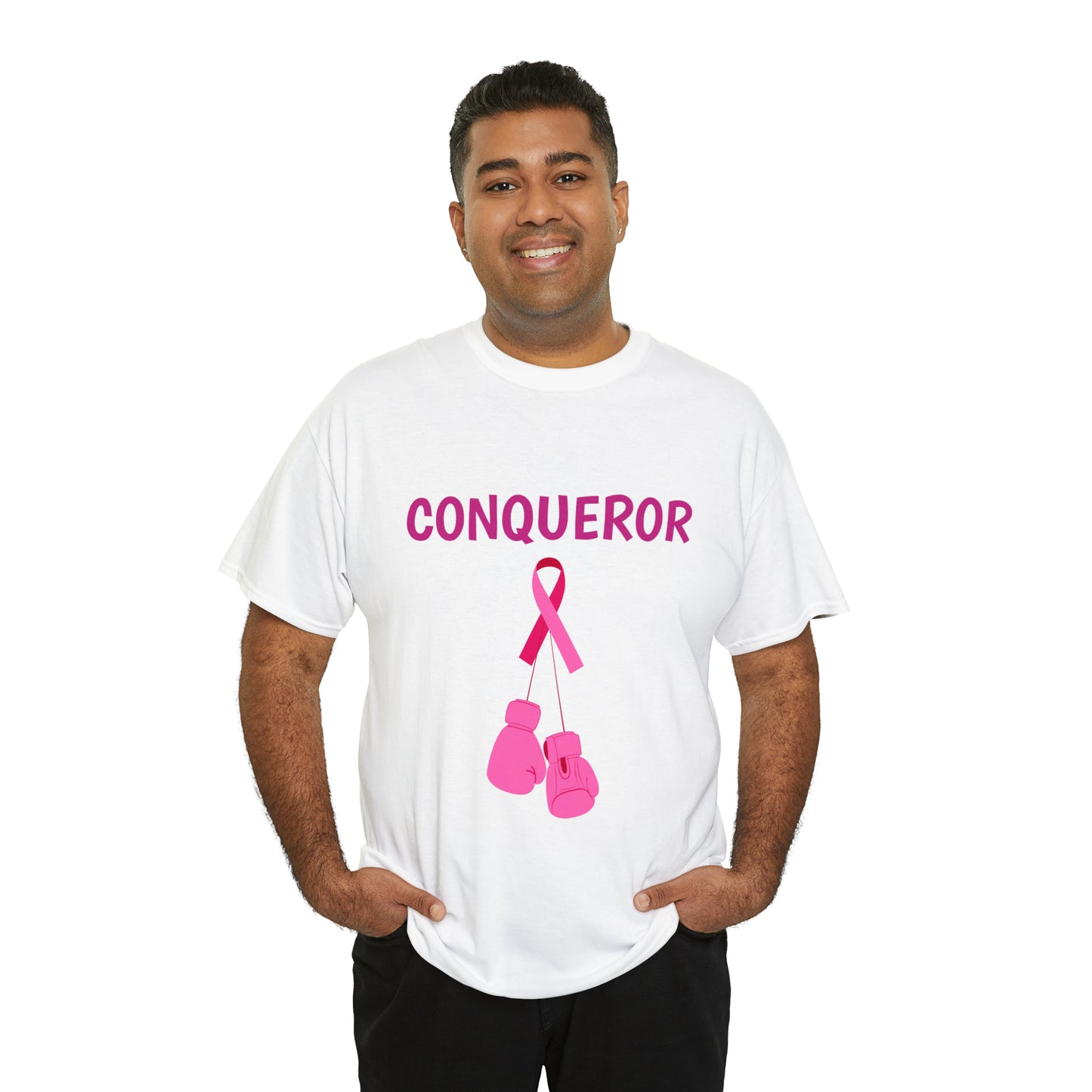 BREAST CANCER CONQUERER Cotton Tee (Copy)